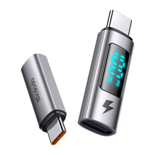 USB-C Data- og Ladeadapter - USB-C McDodo OT-6090 Wales Display, Svart