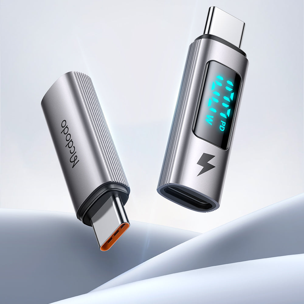 USB-C Data- og Ladeadapter - USB-C McDodo OT-6090 Wales Display, Svart