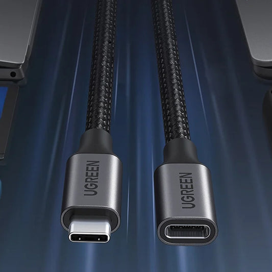 UGREEN US372 USB-C forlenger (45191), 1m, Svart