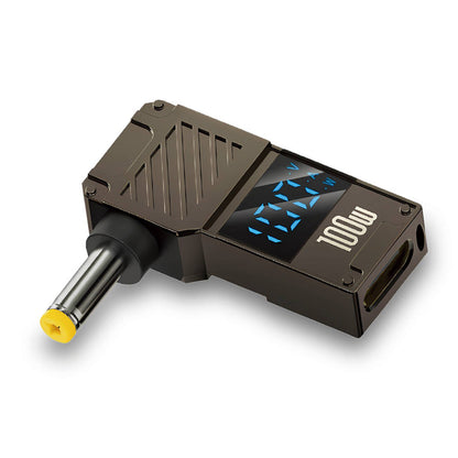 Techsuit LaptopPlugX A22 ladeadapter, DC - USB-C, Grå