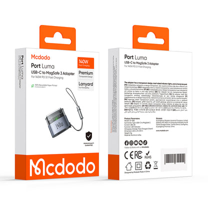 USB-C Ladeadapter - MagSafe 3 McDodo OT-8850, Svart