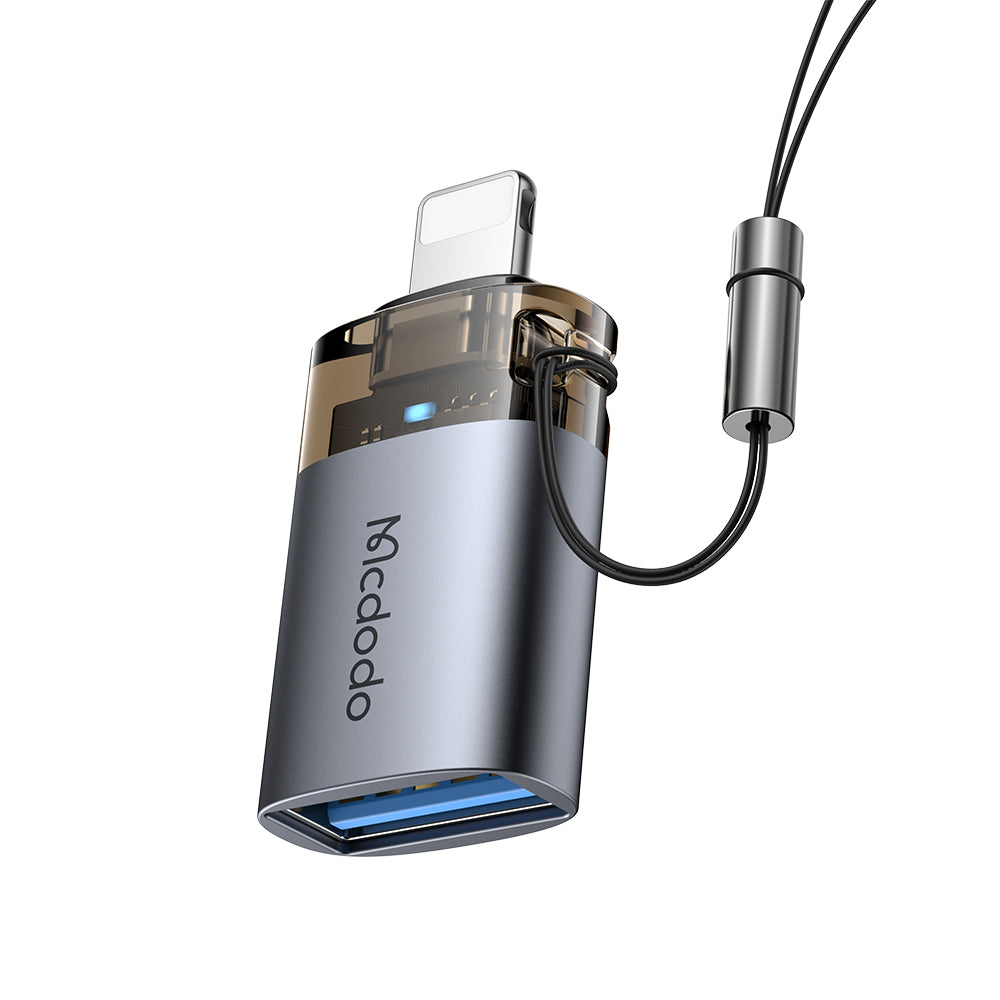 OTG Lightning - USB-A McDodo OT-7390 adapter, Svart
