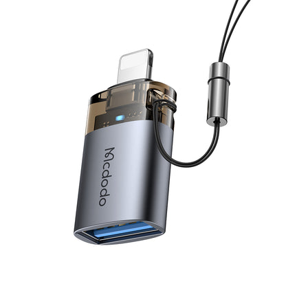 OTG Lightning - USB-A McDodo OT-7390 adapter, Svart