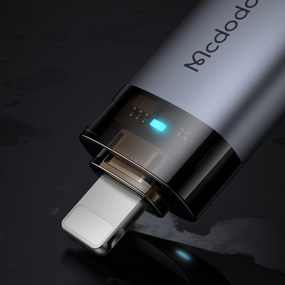 OTG Lightning - USB-A McDodo OT-7390 adapter, Svart
