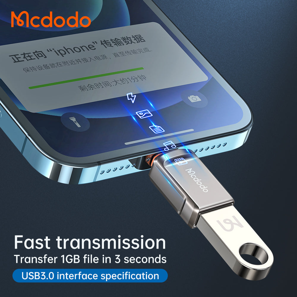 OTG Lightning - USB-A McDodo OT-8600, Grå