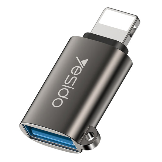 OTG Lightning - USB-A Yesido GS14-adapter, Svart