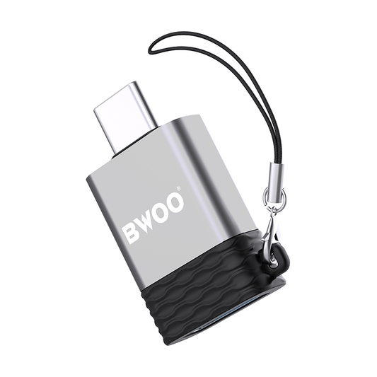 OTG-adapter USB-A - USB-C BWOO BZ-35, Grå