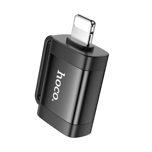 OTG Lightning - USB-A HOCO UA31A adapter, Svart