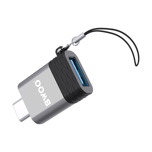 OTG-adapter USB-A - USB-C BWOO BZ-35, Grå