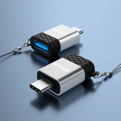 OTG-adapter USB-A - USB-C BWOO BZ-35, Grå