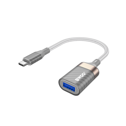 OTG-adapter USB-C - USB-A BWOO BZ69, Grå