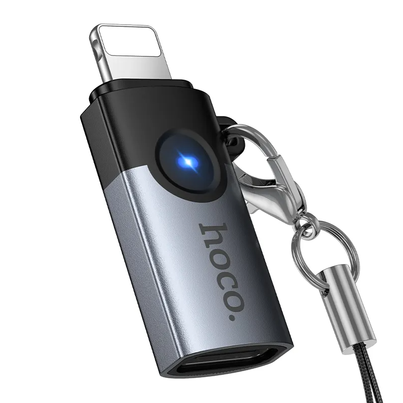 USB-C til Lightning data- og ladeadapter HOCO UA46A, grå