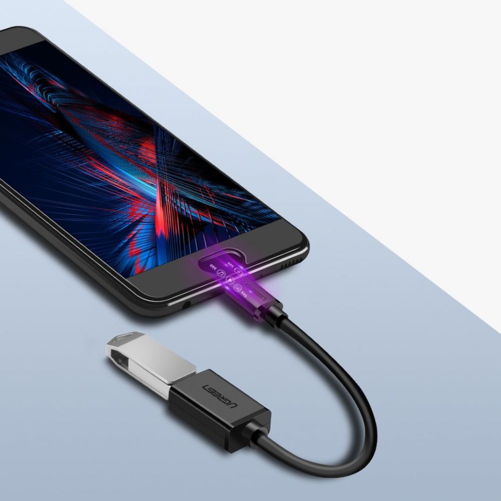 USB-C til USB-A OTG-adapter UGREEN US154, svart 