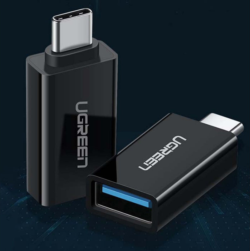 OTG-adapter USB-C - USB-A UGREEN US173, Svart