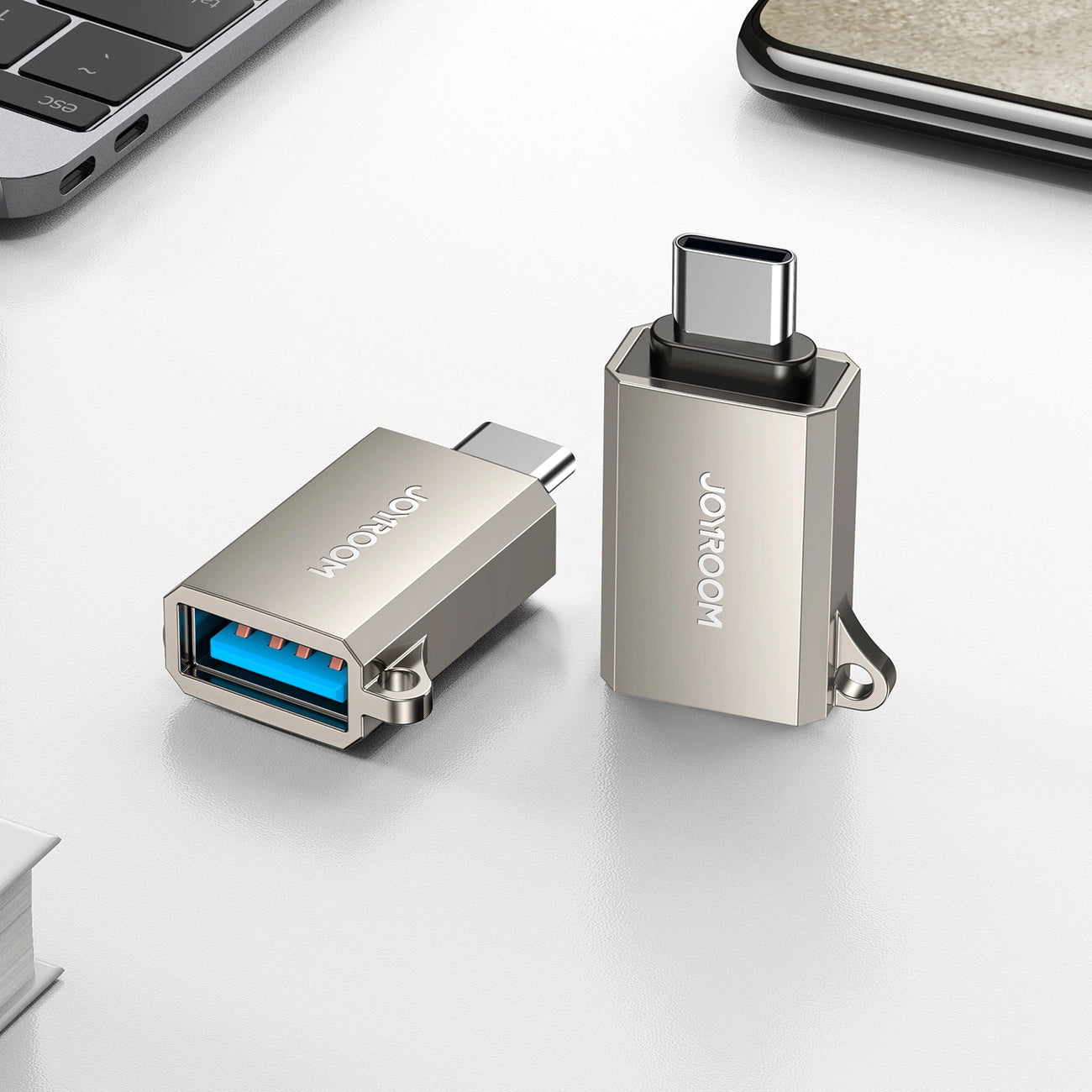 OTG-adapter USB-C - USB-A Joyroom S-H151, Sølv