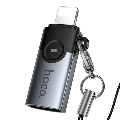 USB-C til Lightning data- og ladeadapter HOCO UA46A, grå