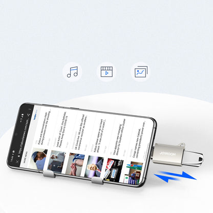 OTG-adapter USB-C - USB-A Joyroom S-H151, Sølv