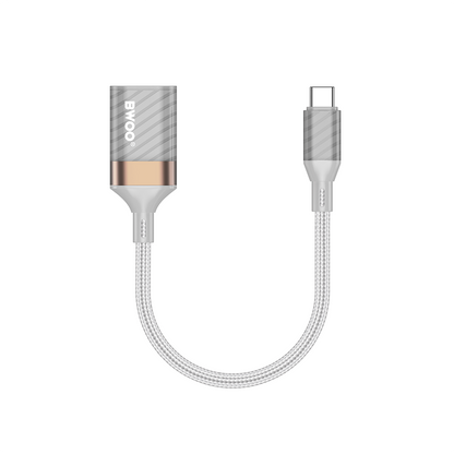 OTG-adapter USB-C - USB-A BWOO BZ69, Grå