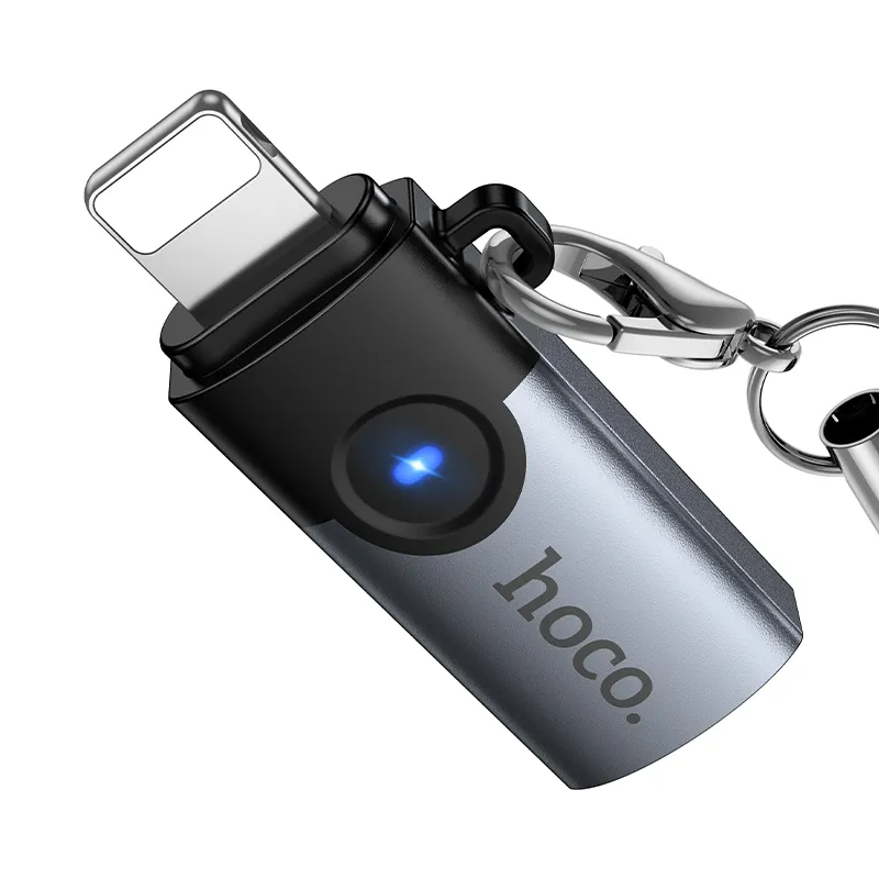USB-C til Lightning data- og ladeadapter HOCO UA46A, grå