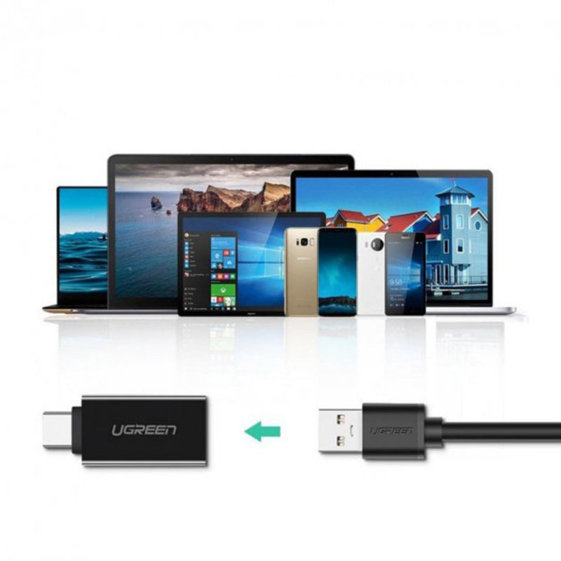 OTG-adapter USB-C - USB-A UGREEN US173, Svart