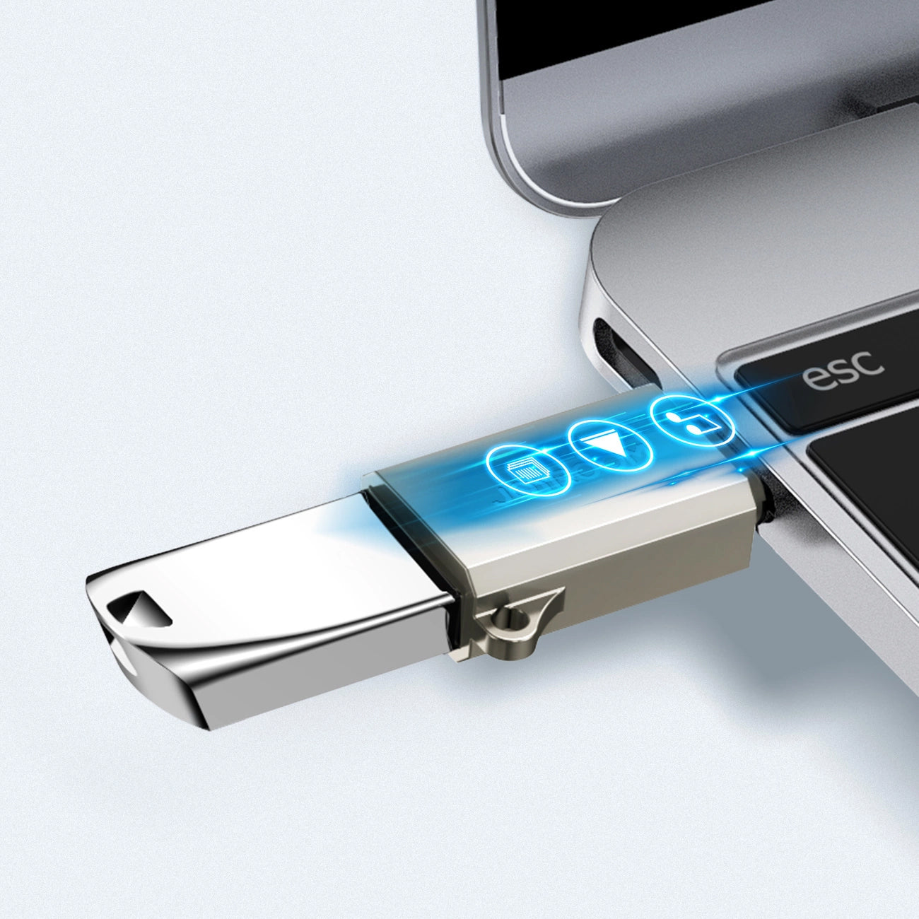 OTG-adapter USB-C - USB-A Joyroom S-H151, Sølv