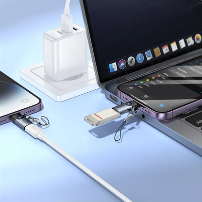 USB-C til Lightning data- og ladeadapter HOCO UA46A, grå