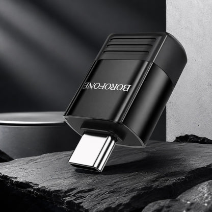 OTG-adapter USB-C - USB-A Borofone BV18, Svart