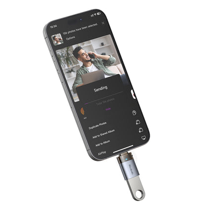 OTG-adapter USB-C - USB-A McDodo OT-7400, Svart