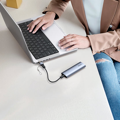 USB-C - USB-A McDodo OT-7580 Data- og Ladeadapter, Svart