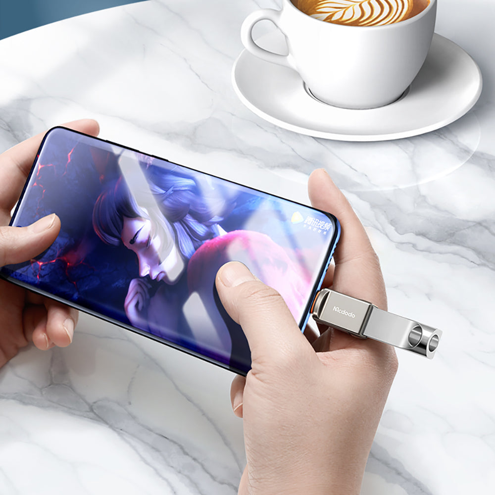 OTG-adapter USB-C - USB-A McDodo OT-8730, Grå