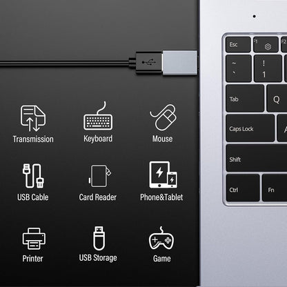 OTG-adapter USB-C - USB-A Techsuit A8 SlateVolt, Grå