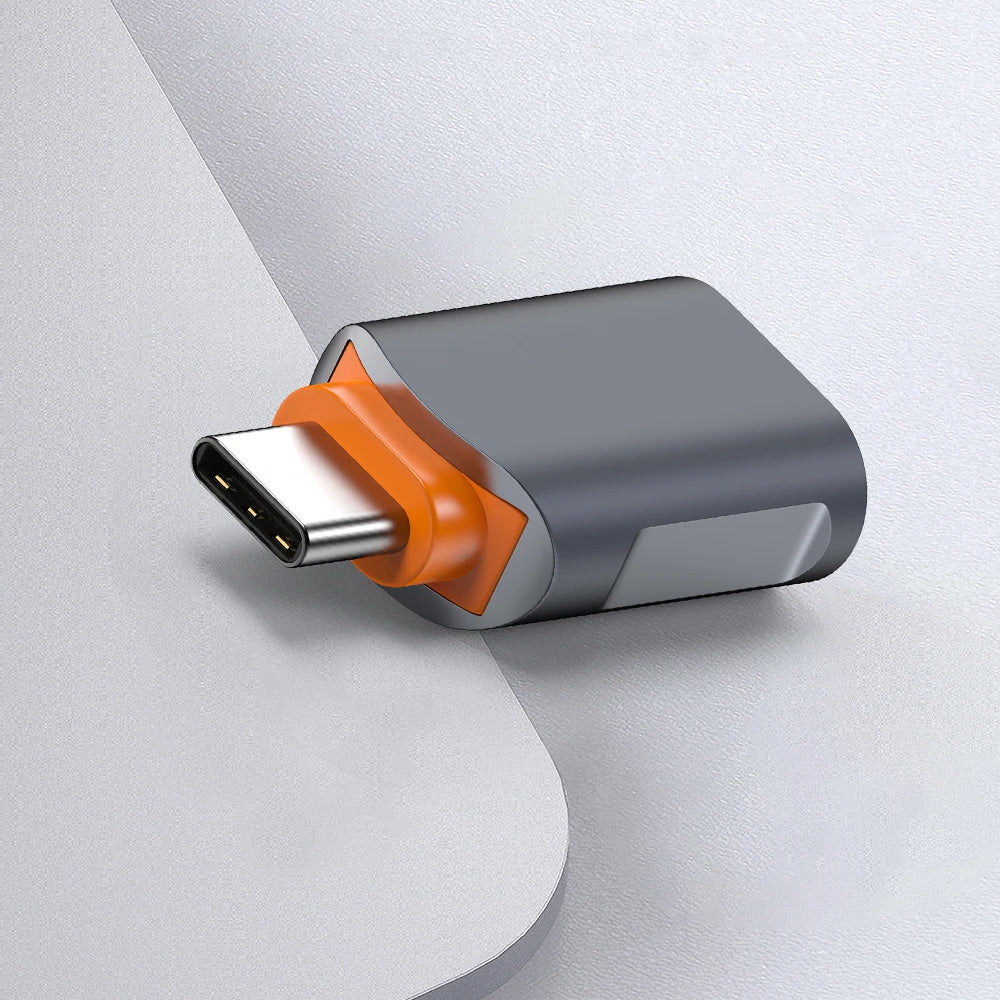 OTG-adapter USB-C - USB-A Techsuit A9 SlateVolt, Grå Oransje