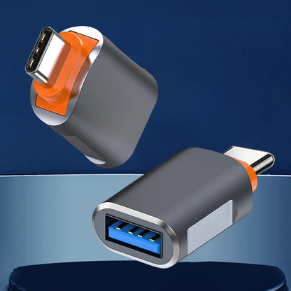 OTG-adapter USB-C - USB-A Techsuit A9 SlateVolt, Grå Oransje