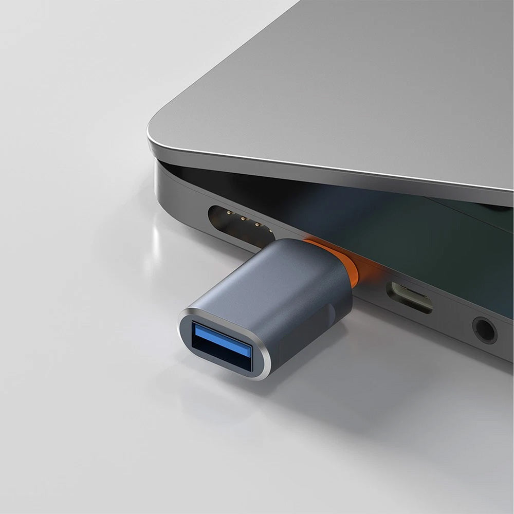 OTG-adapter USB-C - USB-A Techsuit A9 SlateVolt, Grå Oransje