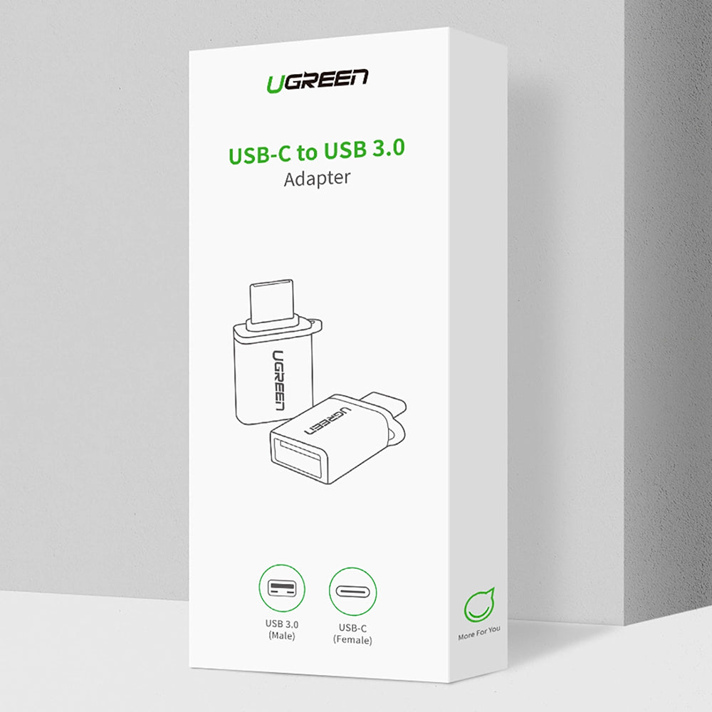 OTG-adapter USB-C - USB-A UGREEN US270 (50283), Grå