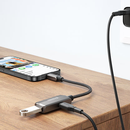 OTG-adapter USB-C - USB-A / USB-C McDodo CA-2830, Grå