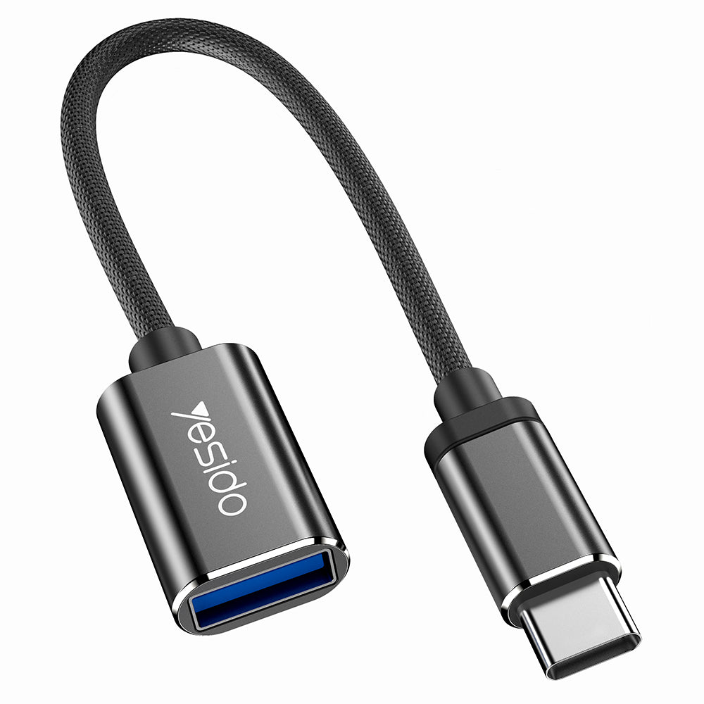 OTG-adapter USB-C - USB-A Yesido GS01, Svart