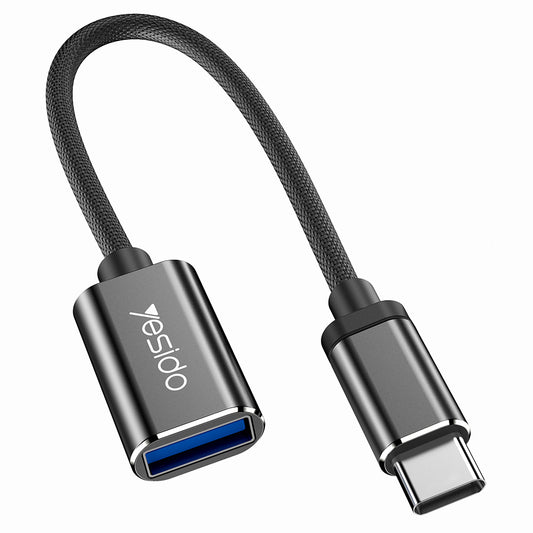 OTG-adapter USB-C - USB-A Yesido GS01, Svart