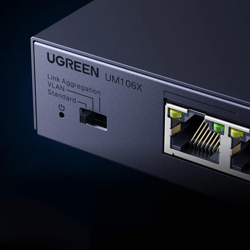 UGREEN nettverksswitch 35048EU, 5 x RJ45, grå