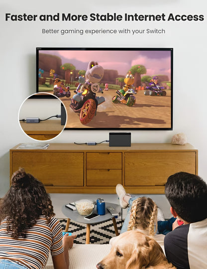 UGREEN CM209 Nettverkskort, RJ45, USB, Grå