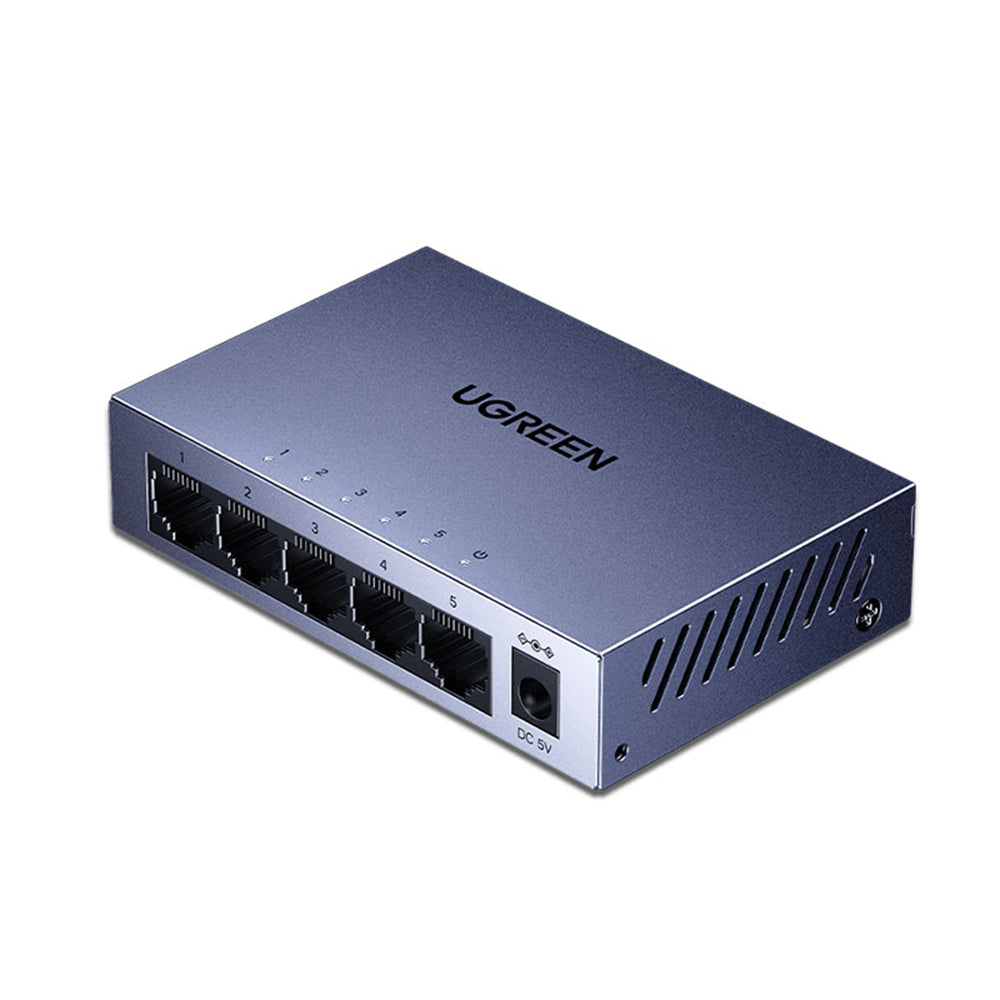 UGREEN CM933 nettverkssvitsj (65956EU), 5 x RJ45, svart