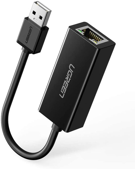 UGREEN CR110 Nettverkskort, RJ45, USB, Svart