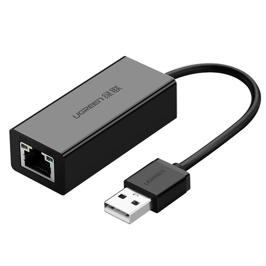 UGREEN CR110 Nettverkskort, RJ45, USB, Svart