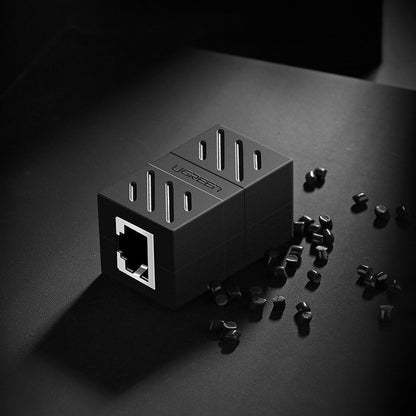 UGREEN NW114 Nettverksadapter, RJ45 - RJ45, Svart