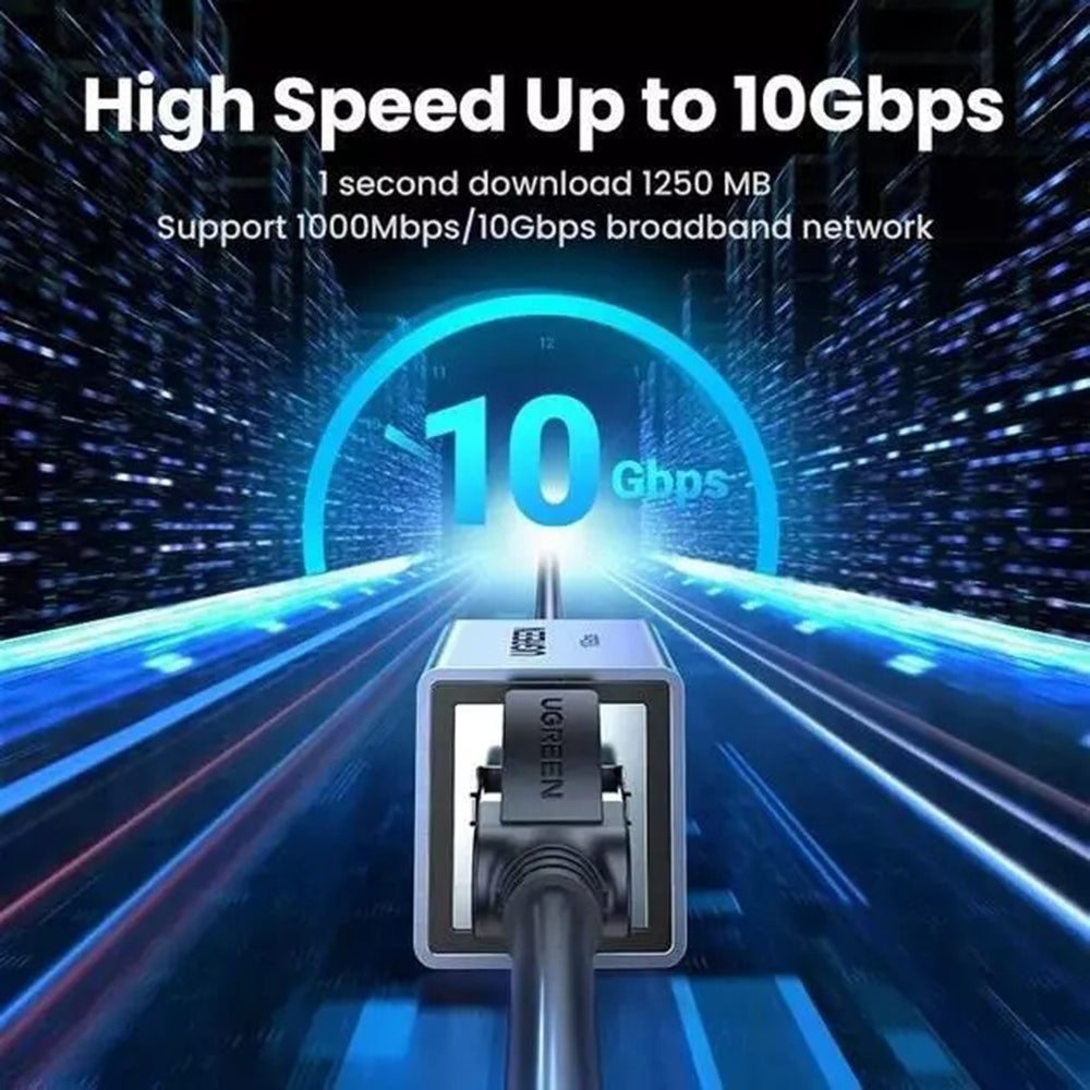 UGREEN NW261 Nettverksadapter, RJ45 - RJ45, Svart