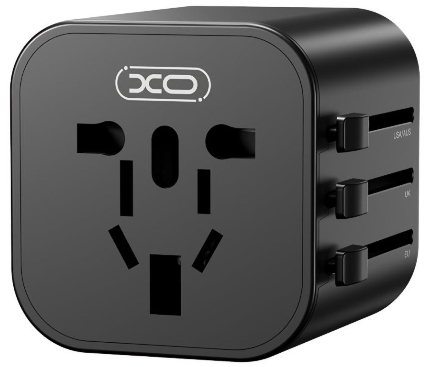XO Design WL28 Travel Nettverksadapter US / UK / AU / CN / EU, Svart