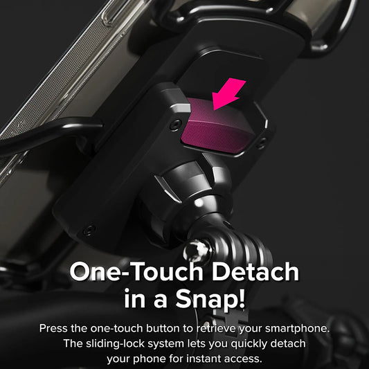 Telefonadapter Ringke Quick & Go for Sykkelholder, Sett med 2 stykker, Svart