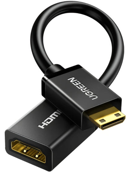 UGREEN 20137 Videoadapter, miniHDMI - HDMI, 4K, Svart