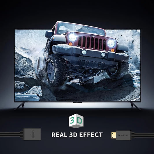 UGREEN 20137 Videoadapter, miniHDMI - HDMI, 4K, Svart