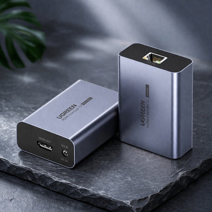 UGREEN CM455 videoadapter (20519EU), HDMI - RJ45, 1080P, grå